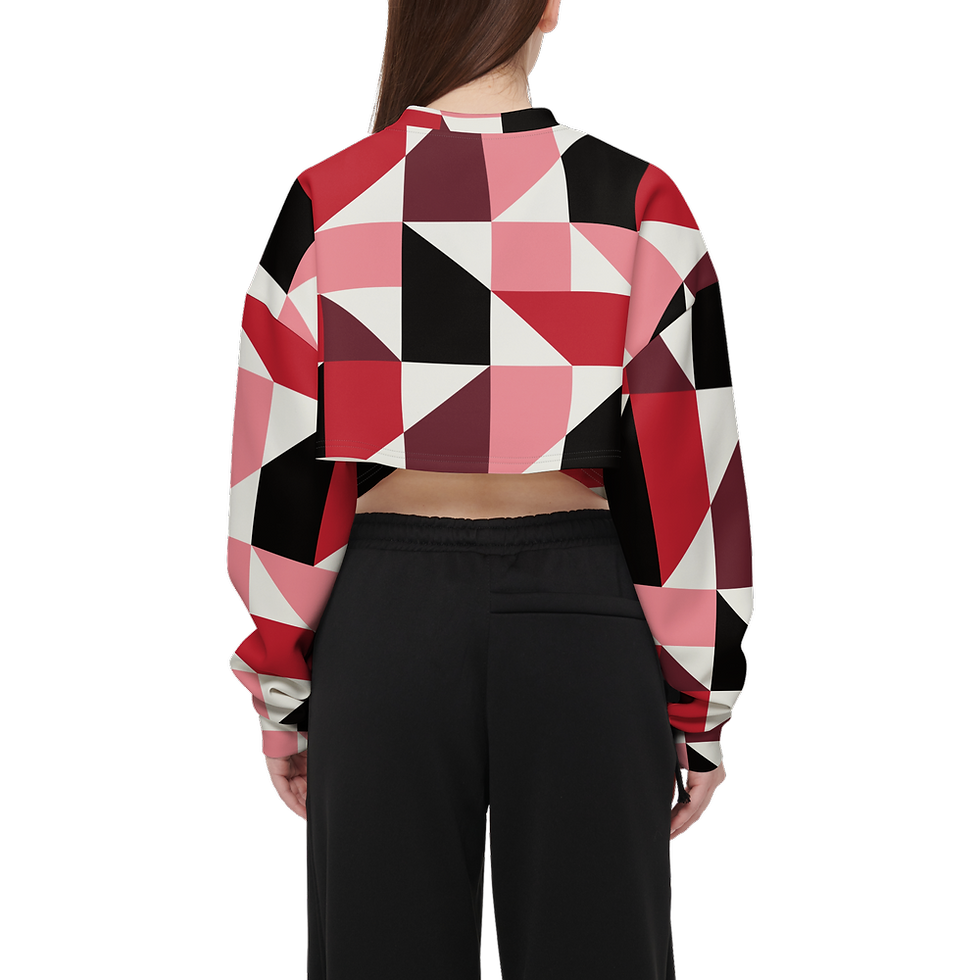 Thumbnail: Women's Cropped Crewneck Sweater