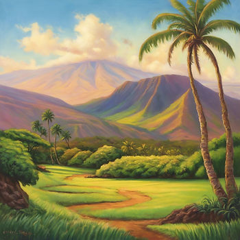 hawaiian lanscape perfect vacation