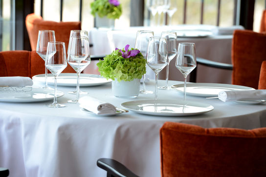 Restaurant at Chateau Eza in Nice, France
