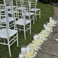 Wedding Chair custom printed ribbon