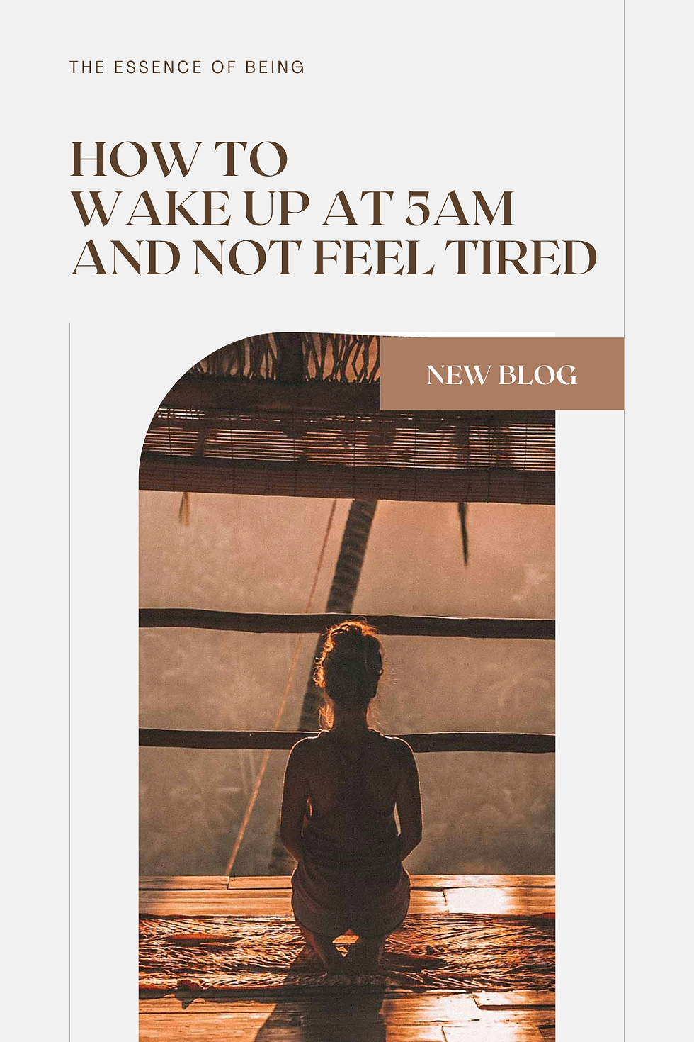 Pin: How to wake up early and not feel tired