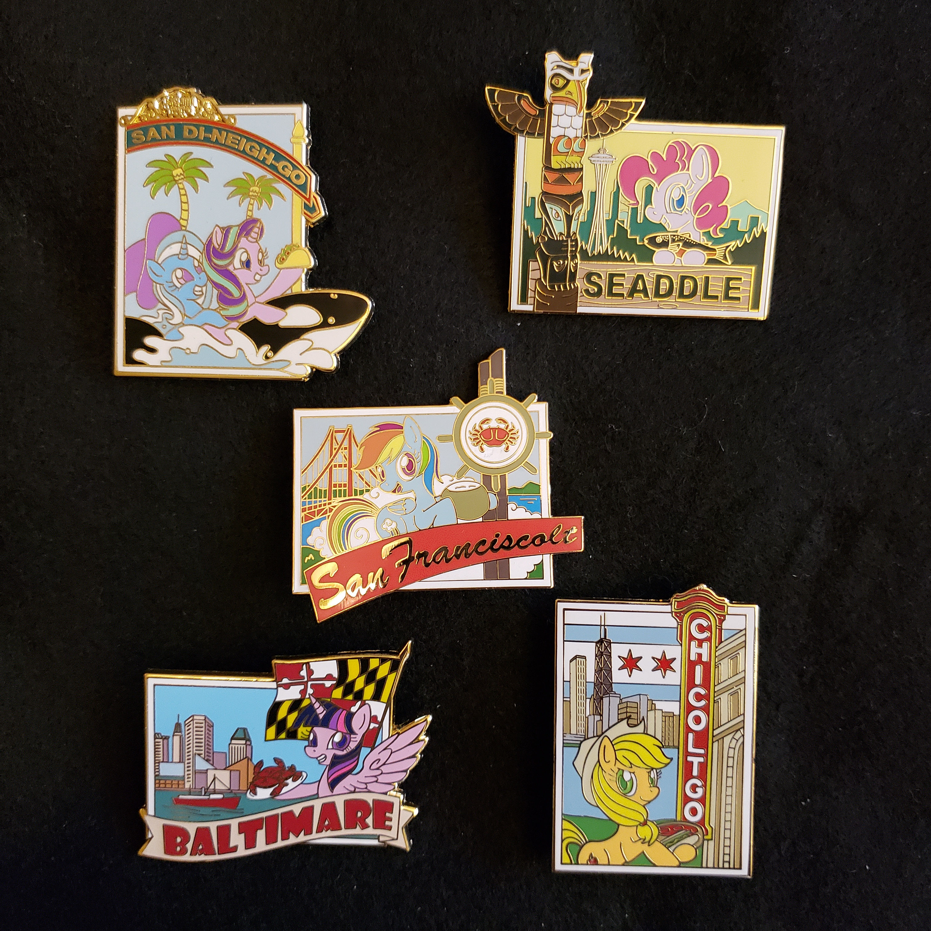 Pony City Pins