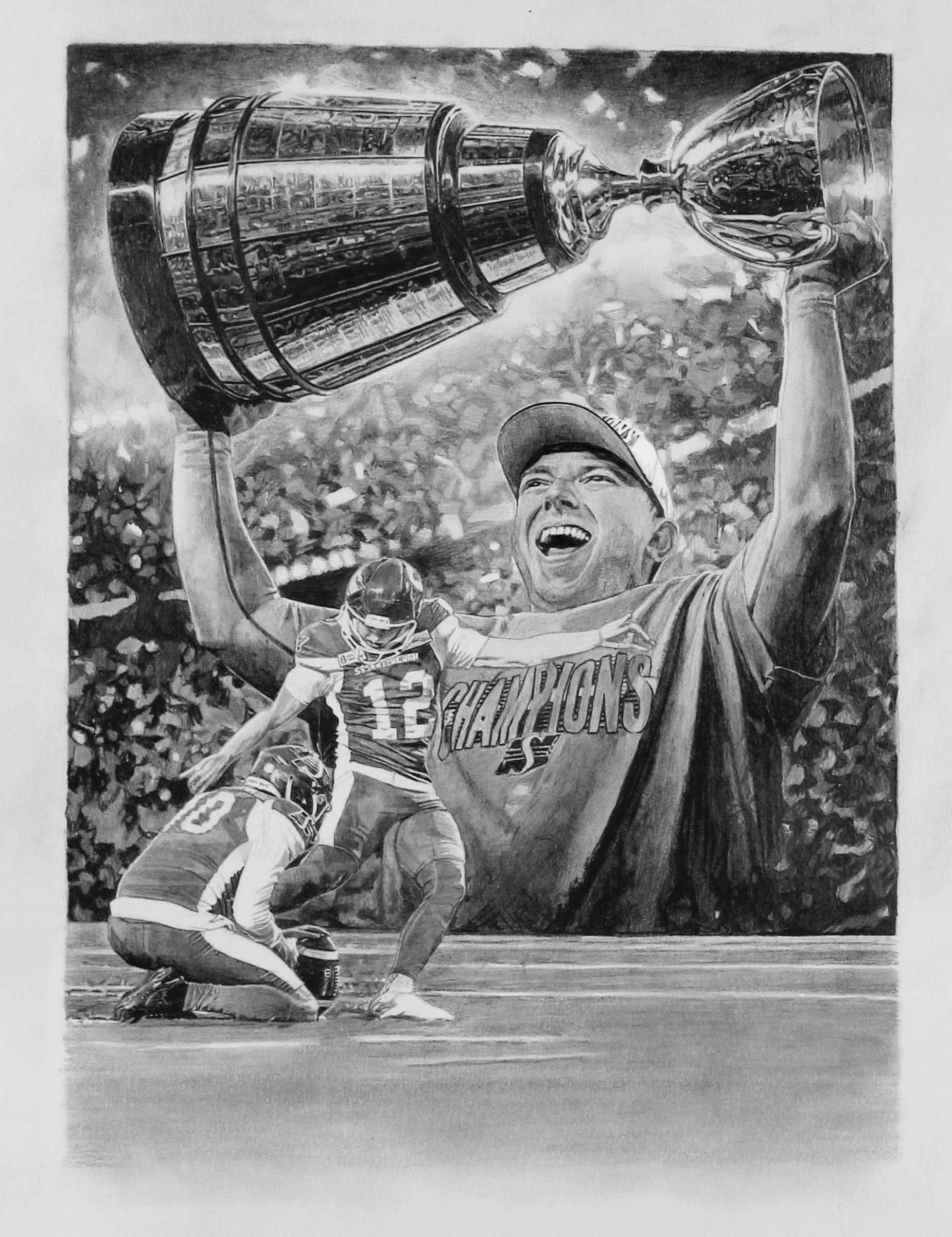 Framed Brett Lauther Signed Print (16" x 20")