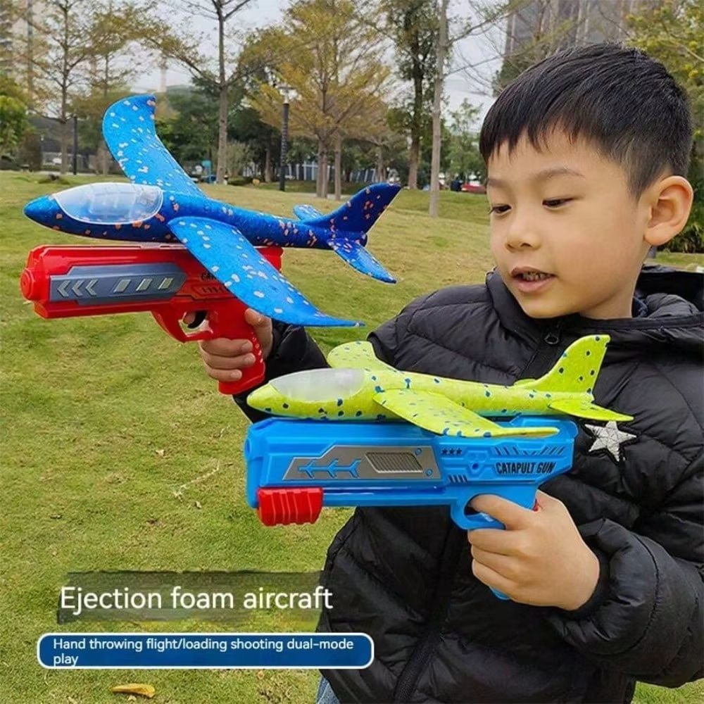 Kids' Catapult Planes, Foam Planes, Gliders, Parent-Child Outdoor Shooting Flyin