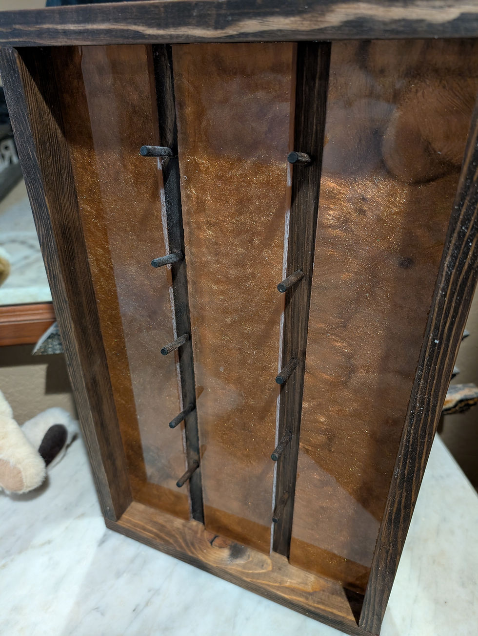 Thumbnail: Epoxy Resin and Rustic Pine 5 Knife Rack
