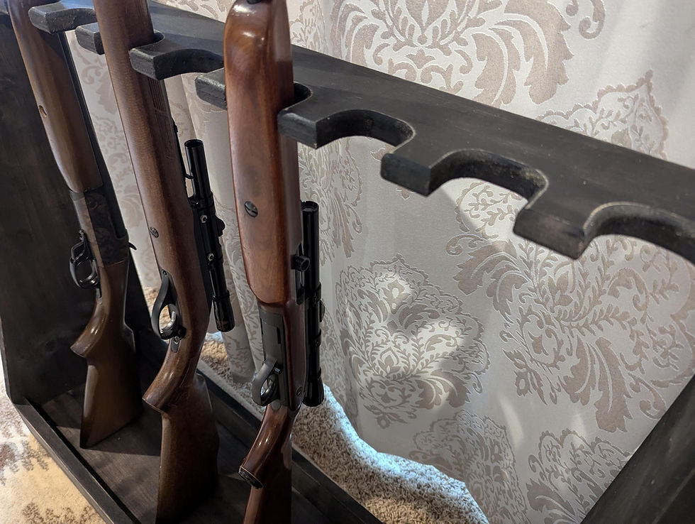 Thumbnail: 28" Rustic Rifle Rack, 4 Rifle Rack, Shotgun Rack