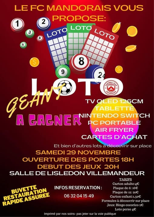 LOTO GEANT À VILLEMANDEUR