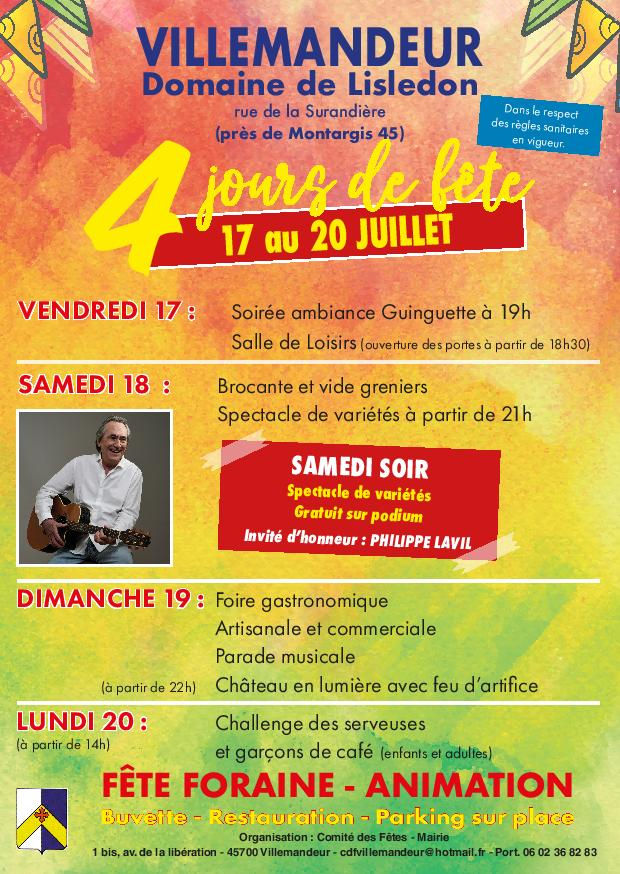 4 Jours de Fête à Villemandeur