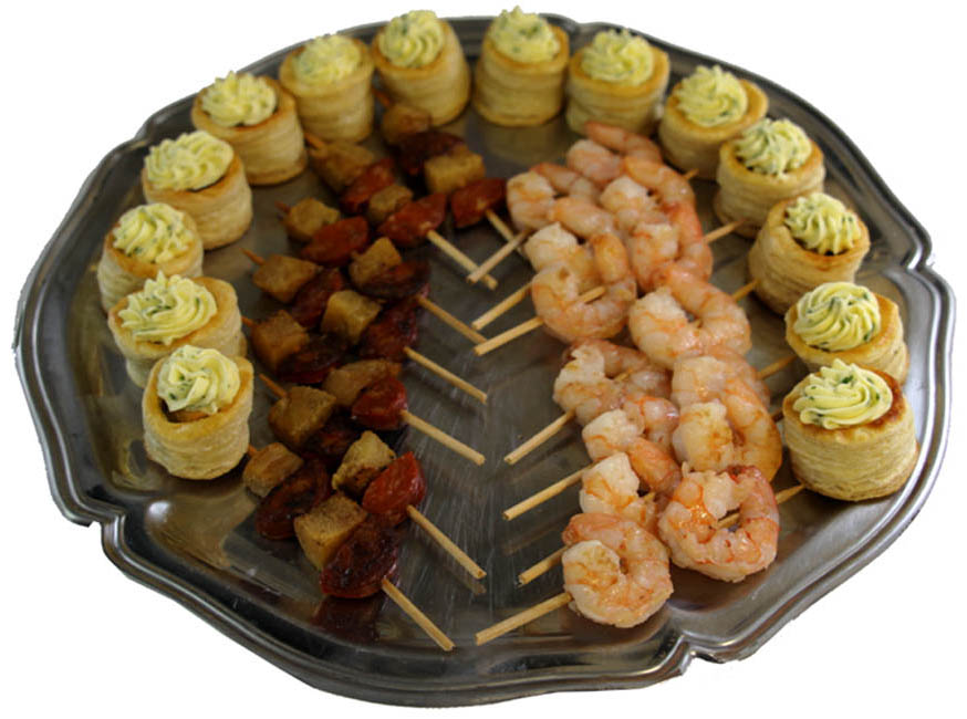 Arranged Food and Objects