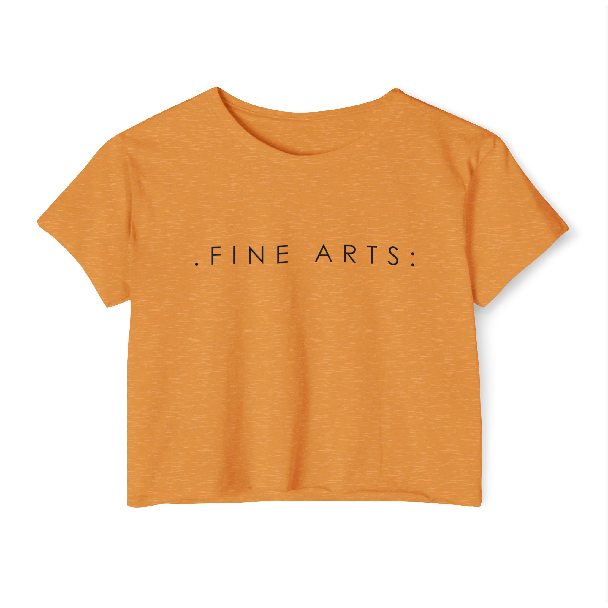 .finearts:™ Women's Fine Arts Festival Crop Top Orange Yellow Palette