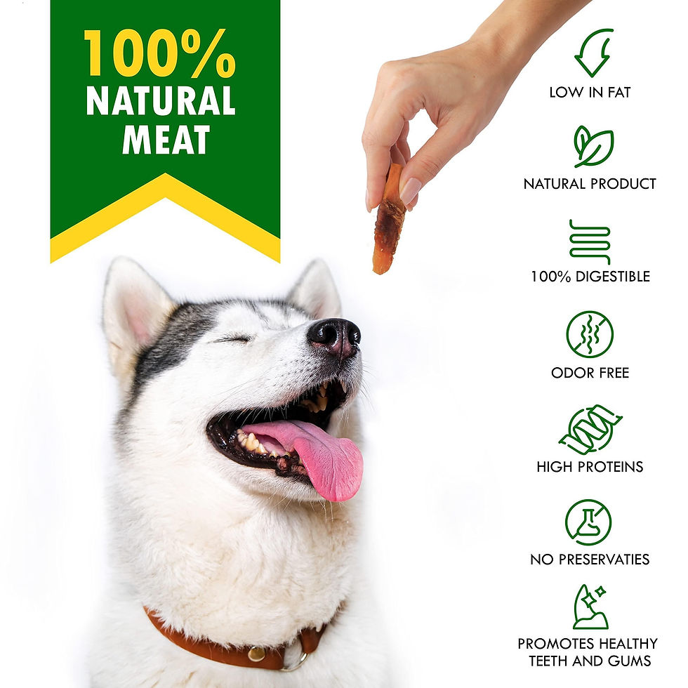 Thumbnail: Dog Sweet Potato Wrapped with Chicken Pet Natural Chew Treats Grain Free Snacks