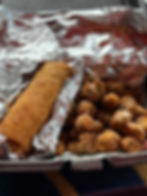Jerk chicken egg rolls