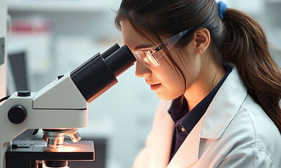 Laboratory technician analyzing blood samples Diagnostics