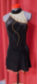 black figure skating clothe