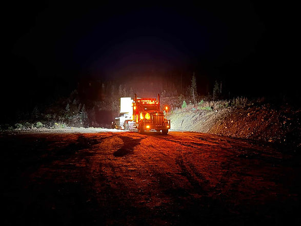 truck at night