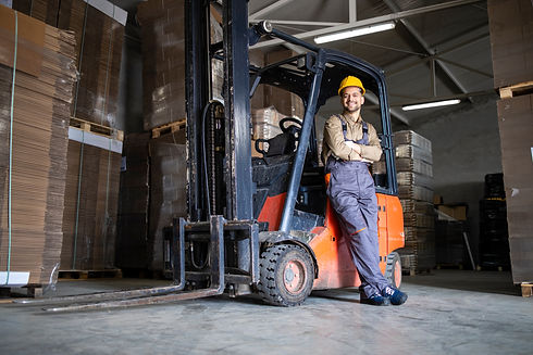 mand and forklif