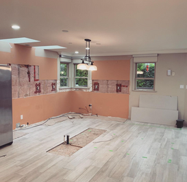 kitchen reno demolished