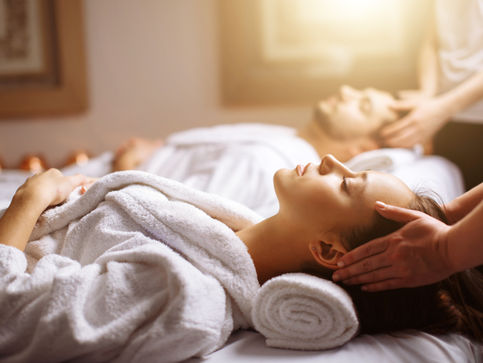 Femme recevant un massage