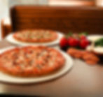 two pizzas