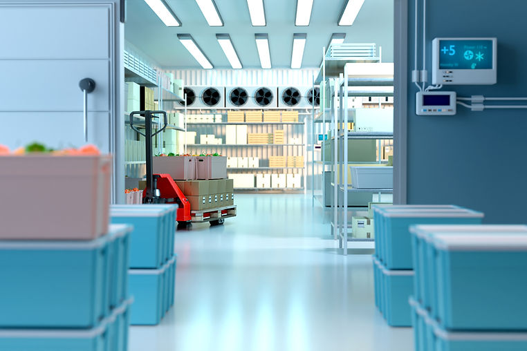 Commercial refrigeration cold storage room