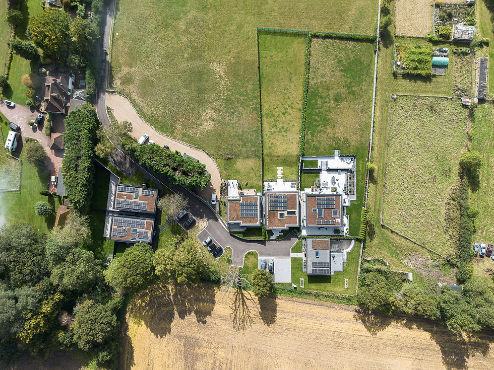 The Team at Millen secured and won planning permission for this rural residential development site for 6 sustainable self build homes.