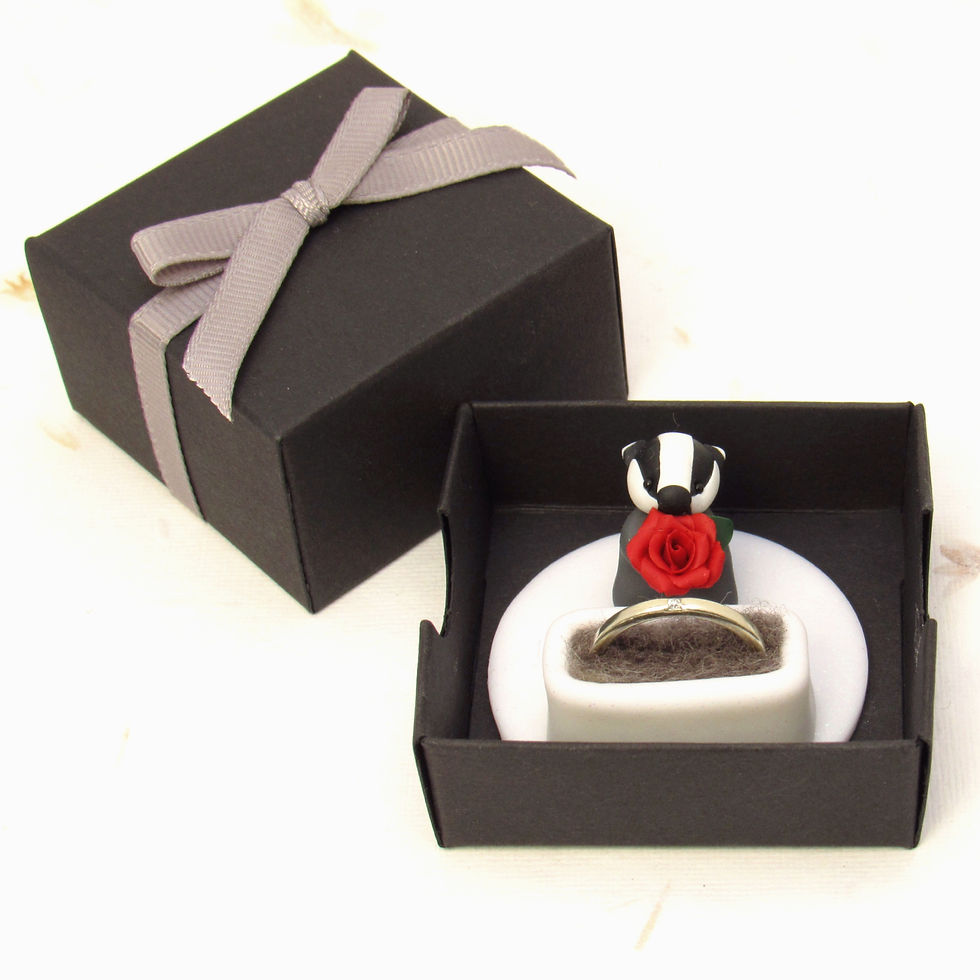 Thumbnail: Badger engagement ring box