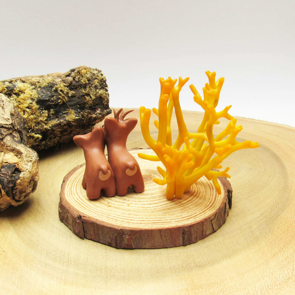 Thumbnail: Red Deer with Staghorn Fungus Ornament