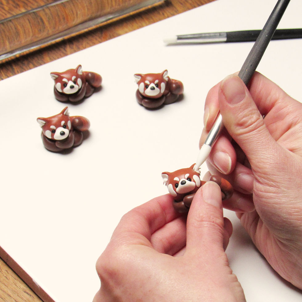 Thumbnail: Tiny red panda ornament making of