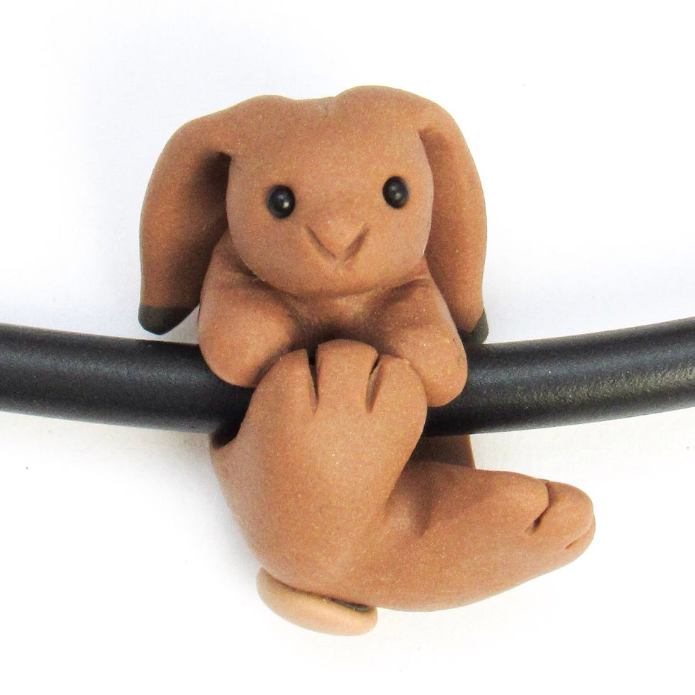 Brown hare jewellery - hare pendant