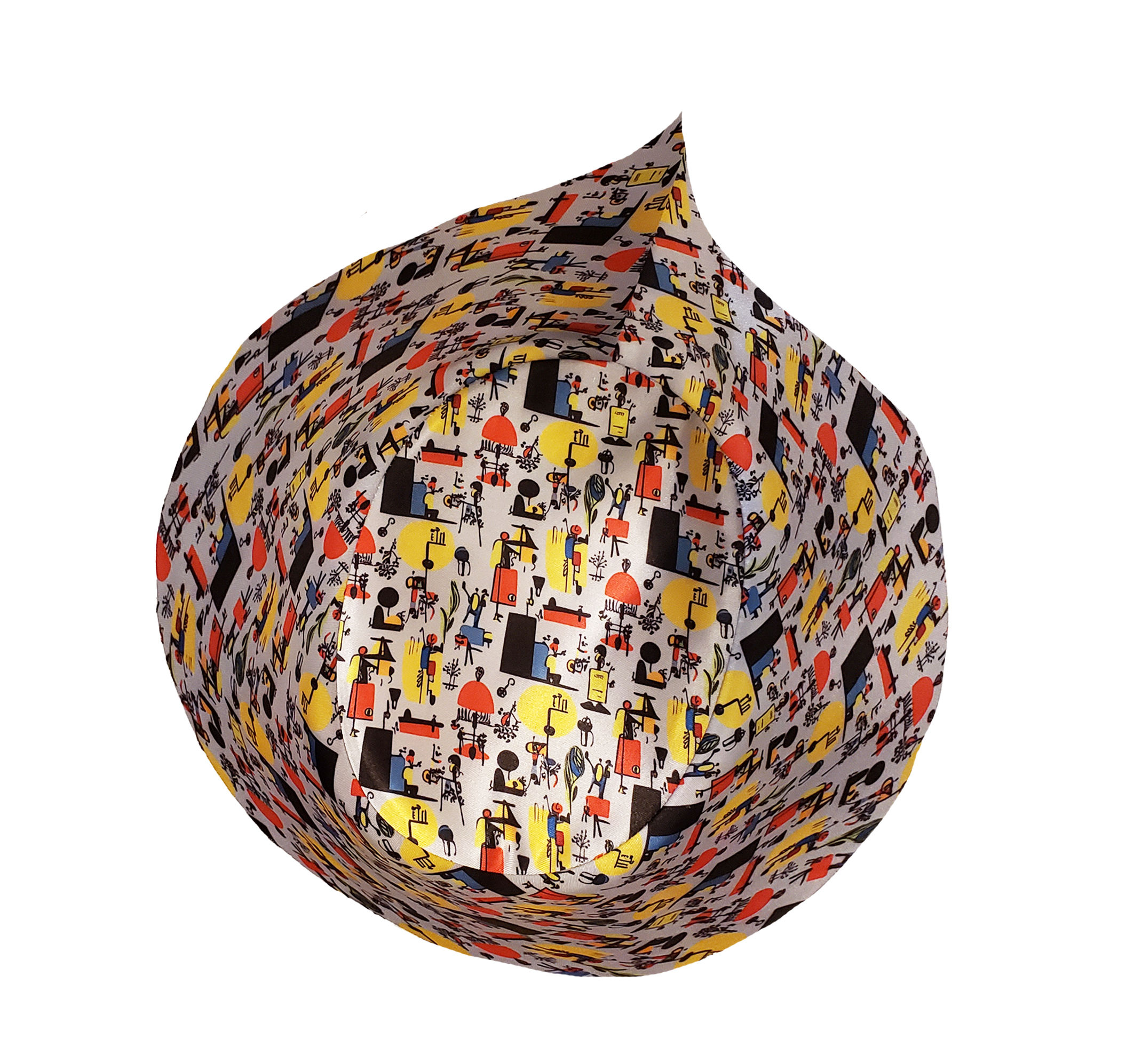 Modern Art - Hat liner - Luxurious satin silky feel