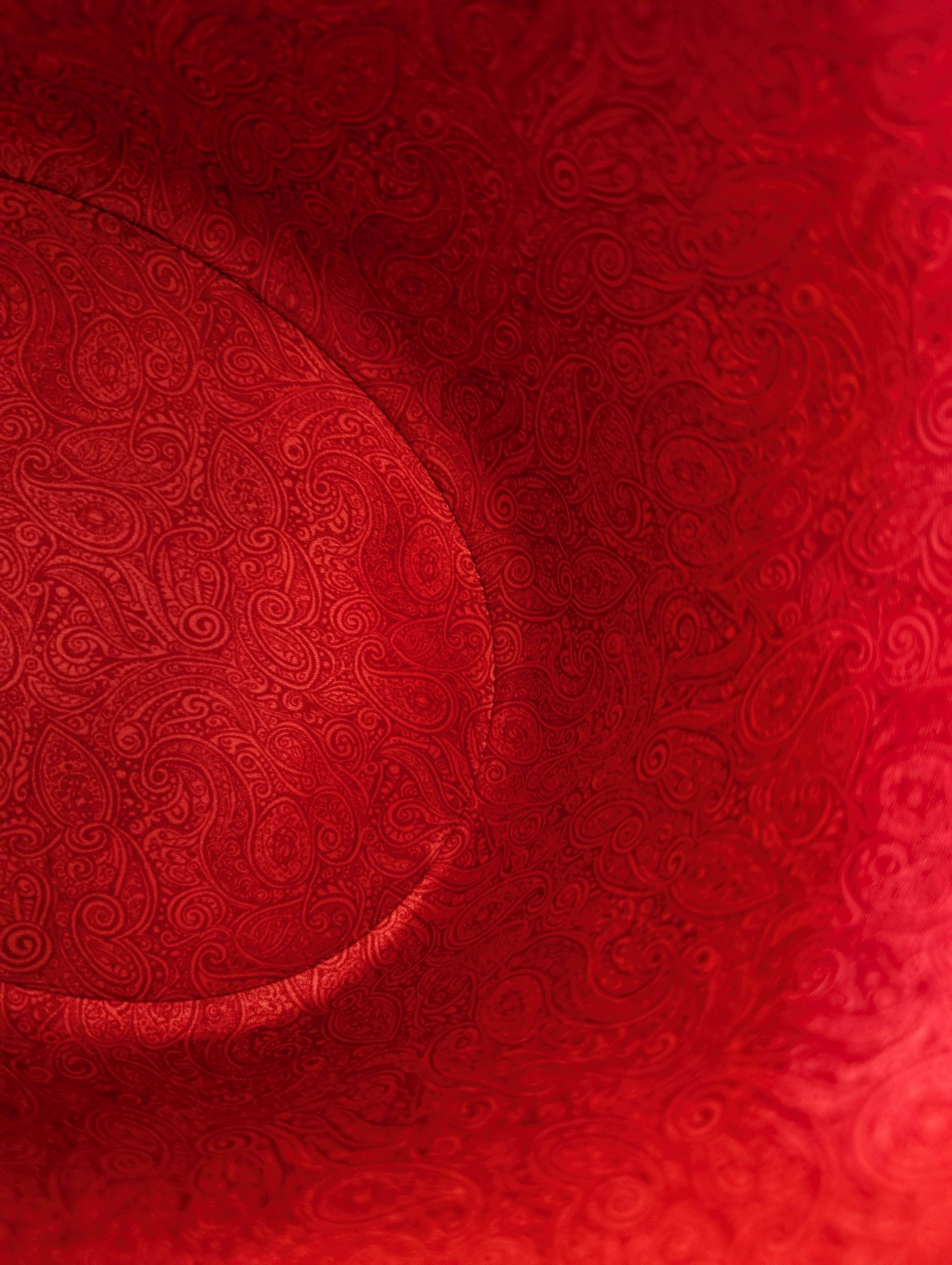 Premium Red Paisley Hat Liner