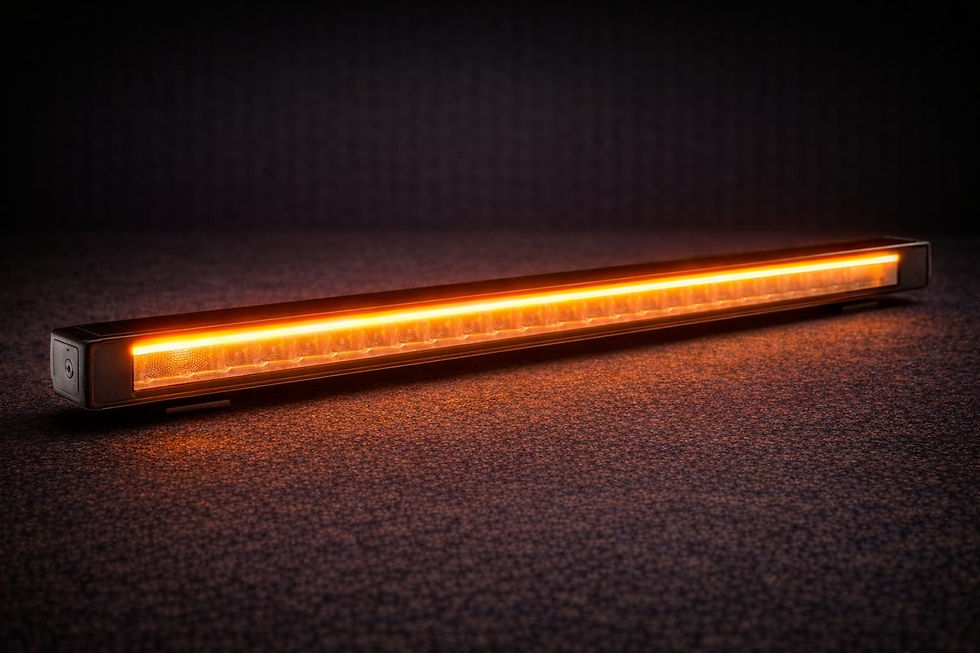Miniaturbild: Tralert Stratos LED-Bar weiß/ orange mit Blitzfunktion