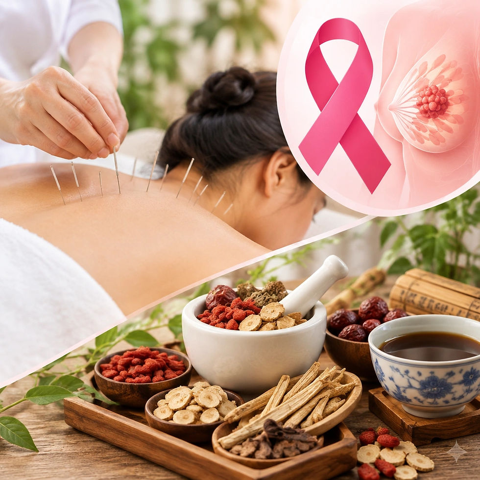Evidence showed support of acupuncture and Chinese herbal medicine for breast cancer