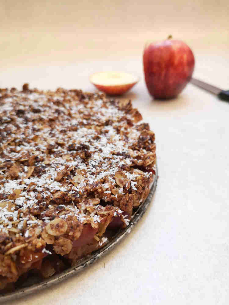 קראמבל תפוחי טבעוני