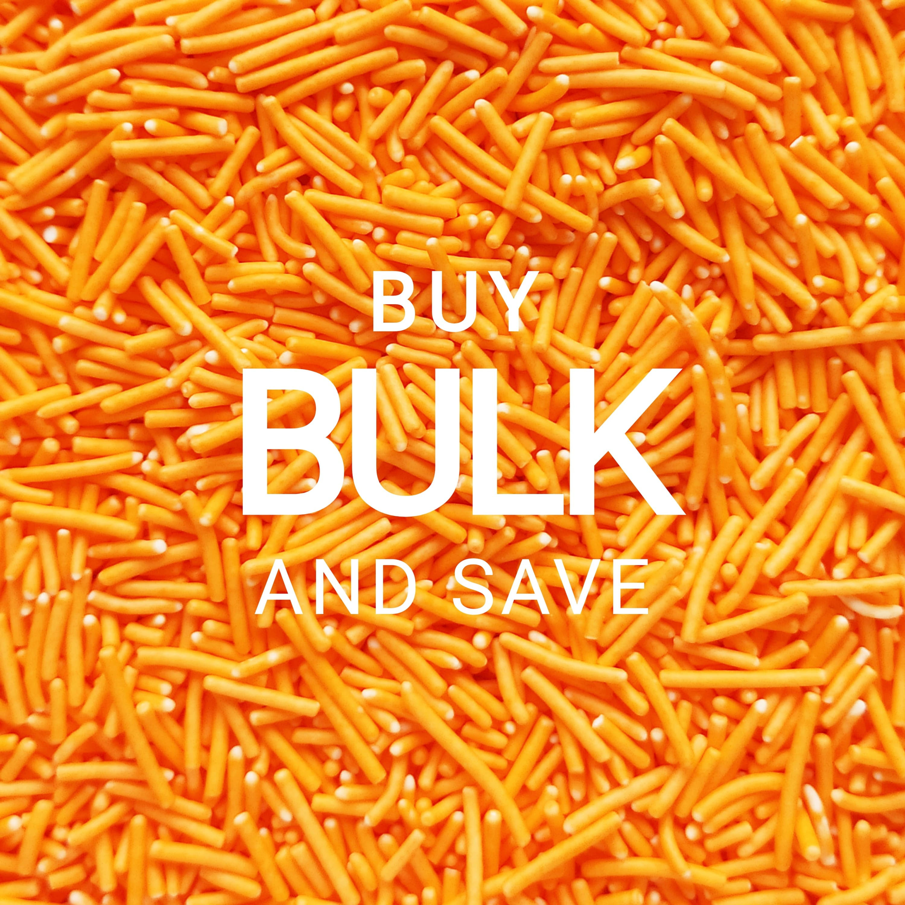 Deluxe Orange Jimmies Sprinkles