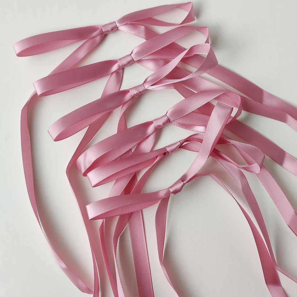 Thumbnail: Satin Cake Bows 6 Pack ( Colour Set 1)