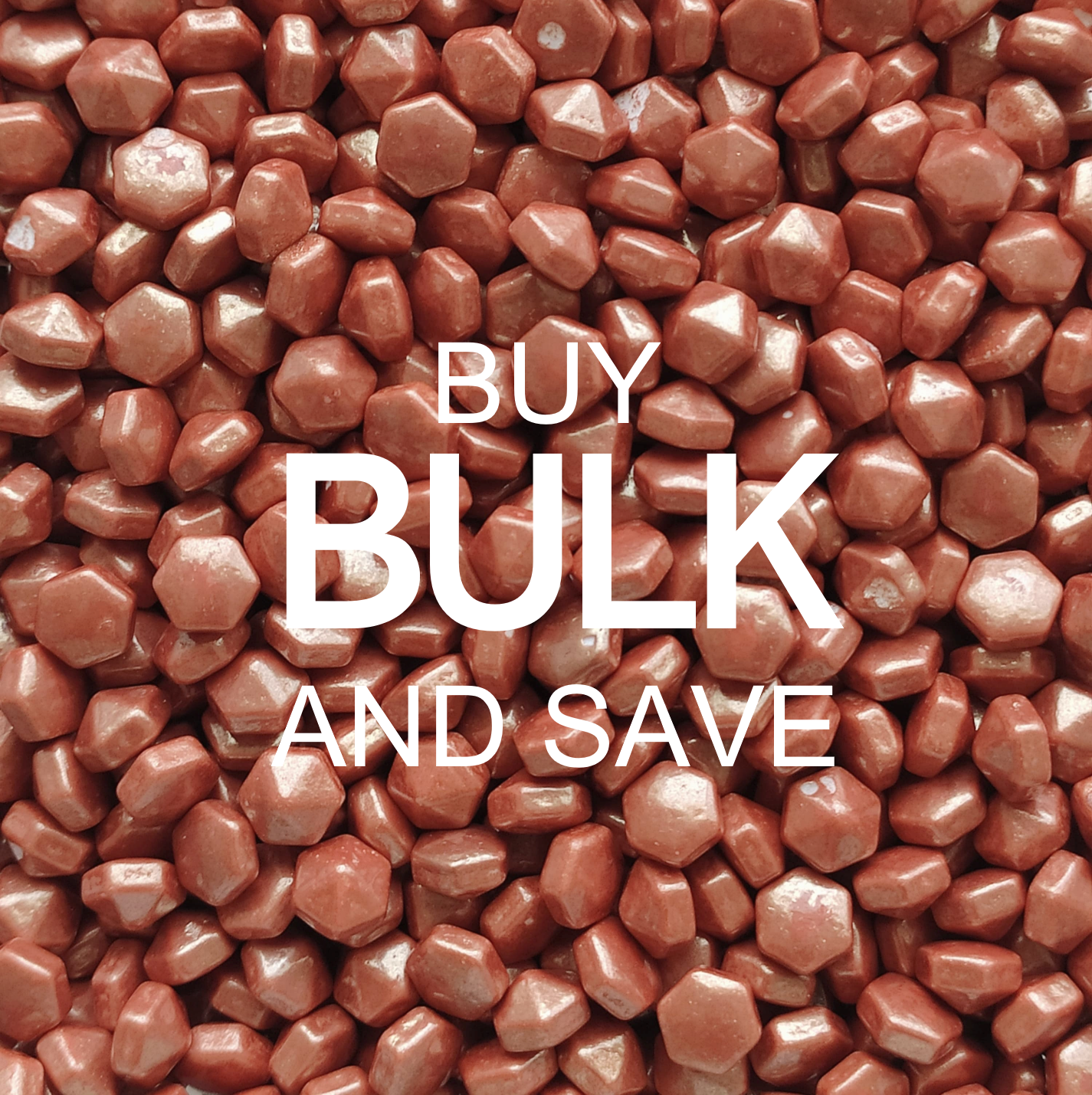 Rustic Copper Diamonds, Deluxe Sprinkle Bulk