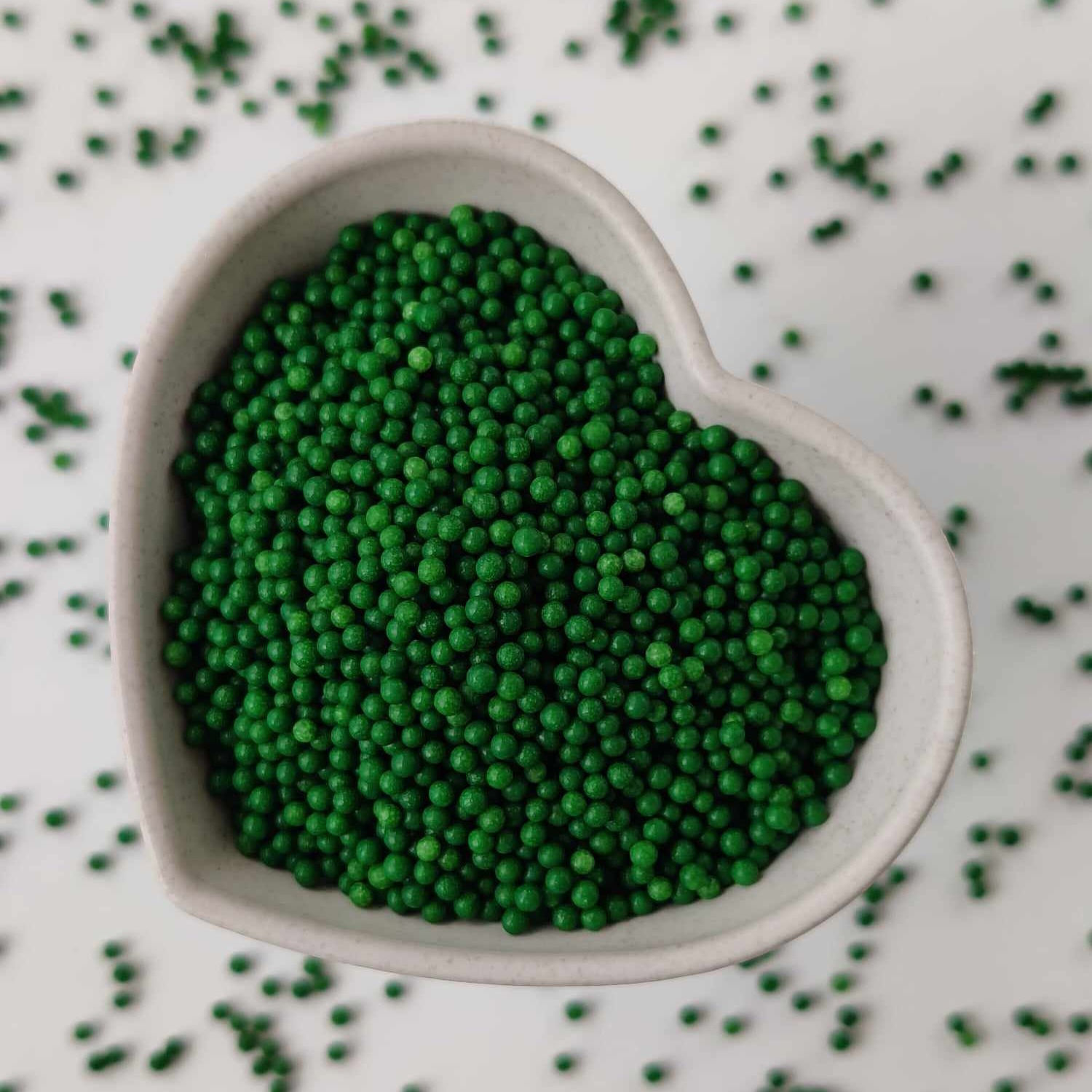 Deep Otway Green, 2mm Deluxe Nonpareils Matte Sprinkles 120g