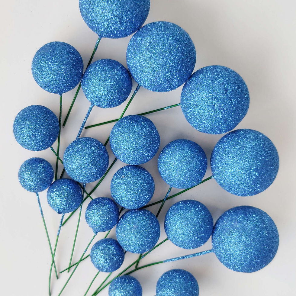 Thumbnail: Glitter Cake Ball / Balloon Toppers 20 Pack