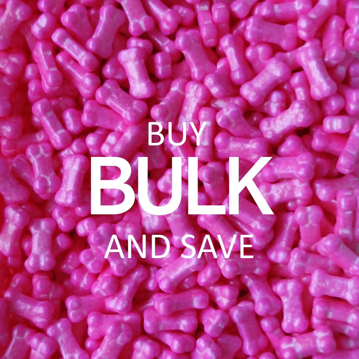 Hot Pink Bones, Pressed Candy Sprinkles 1kg