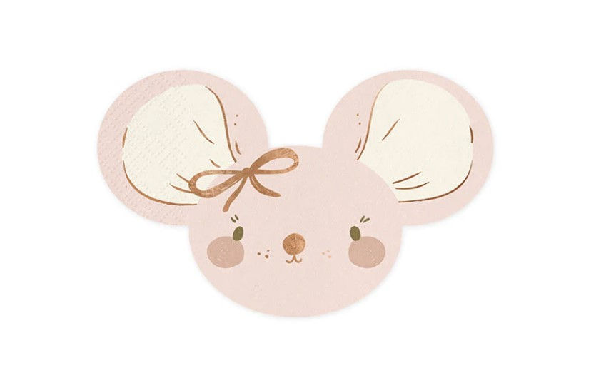 Servilleta en forma de ratón