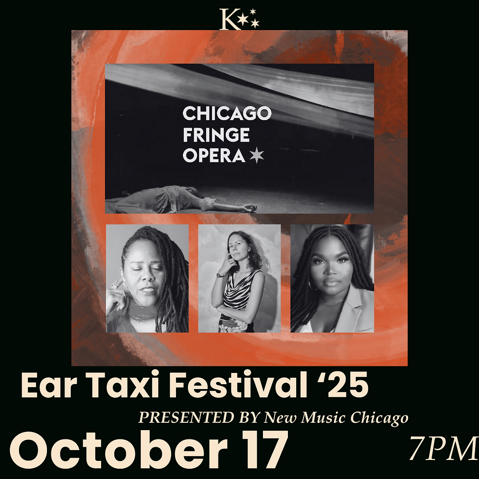 Ear Taxi Festival and Chicago Fringe Opera present Soper, Baiocchi, and Barnes