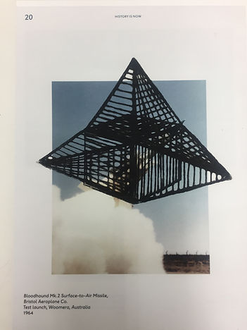 Object hovering over a rocket