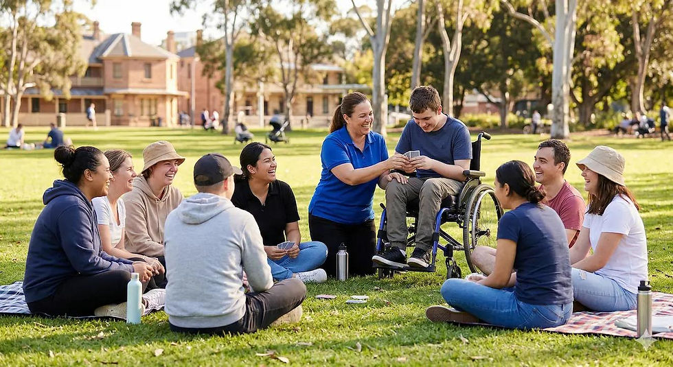 People participating in a local community support program in Australia.