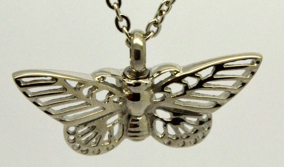 Thumbnail: Butterfly Cremation Urn Necklace