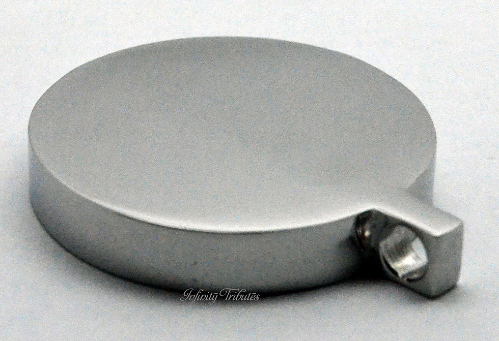 Thumbnail: Round Cremation Urn Ashes Necklace