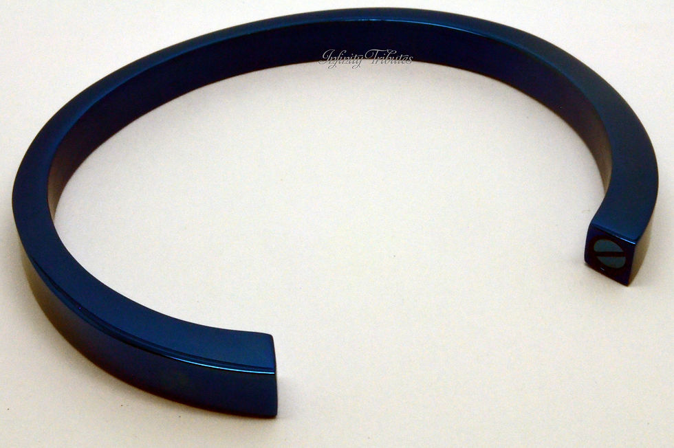 Thumbnail: Blue Cuff Cremation Urn Keepsake Bracelet