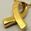 Thumbnail: 24k Gold Plated Ribbon Cremation Urn Necklace