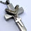 Thumbnail: Double Block Cross/Crucifix Cremation Urn Necklace