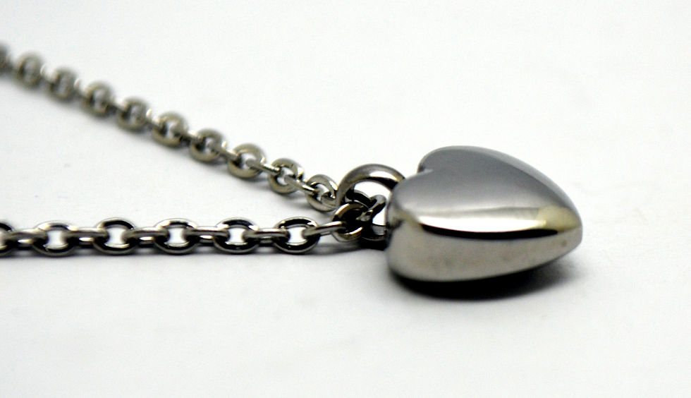 Thumbnail: Small Heart Cremation Urn Necklace